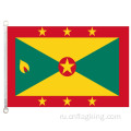 Флаг Гренады 90 * 150см 100% полиэстер
